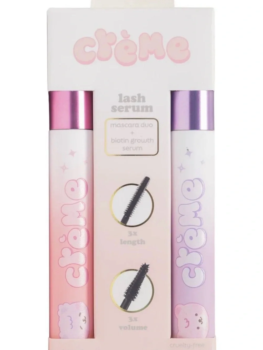 Pink & Lavender Kids Lash Serum Duo - Mascara + Biotin Growth